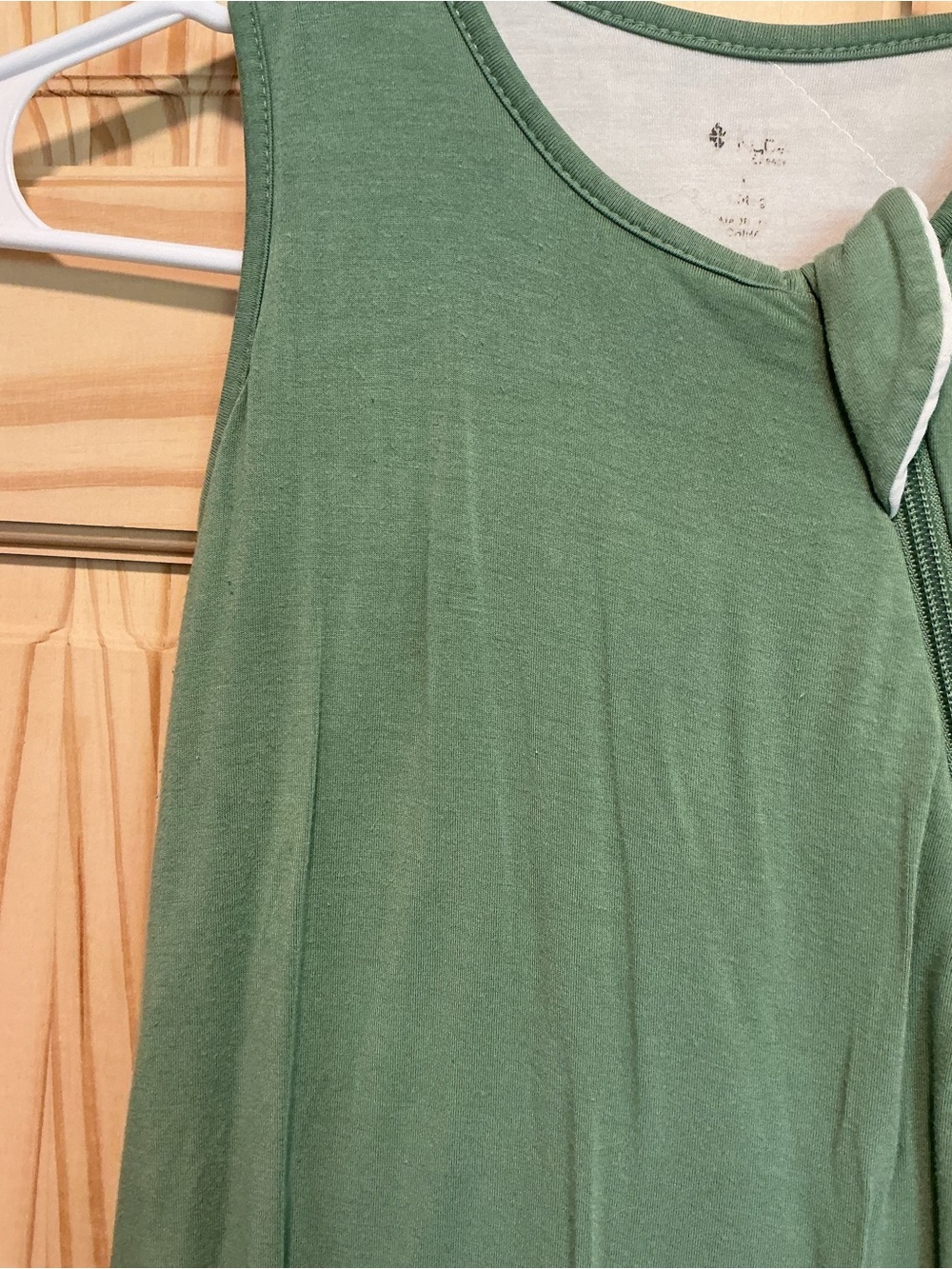 Kyte BABY Sage Green Sleeveless Sleep Sack - Picture 3 of 5